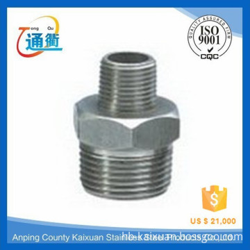 stainless steel pipe fitting reducing shape tank nipple with manufacture